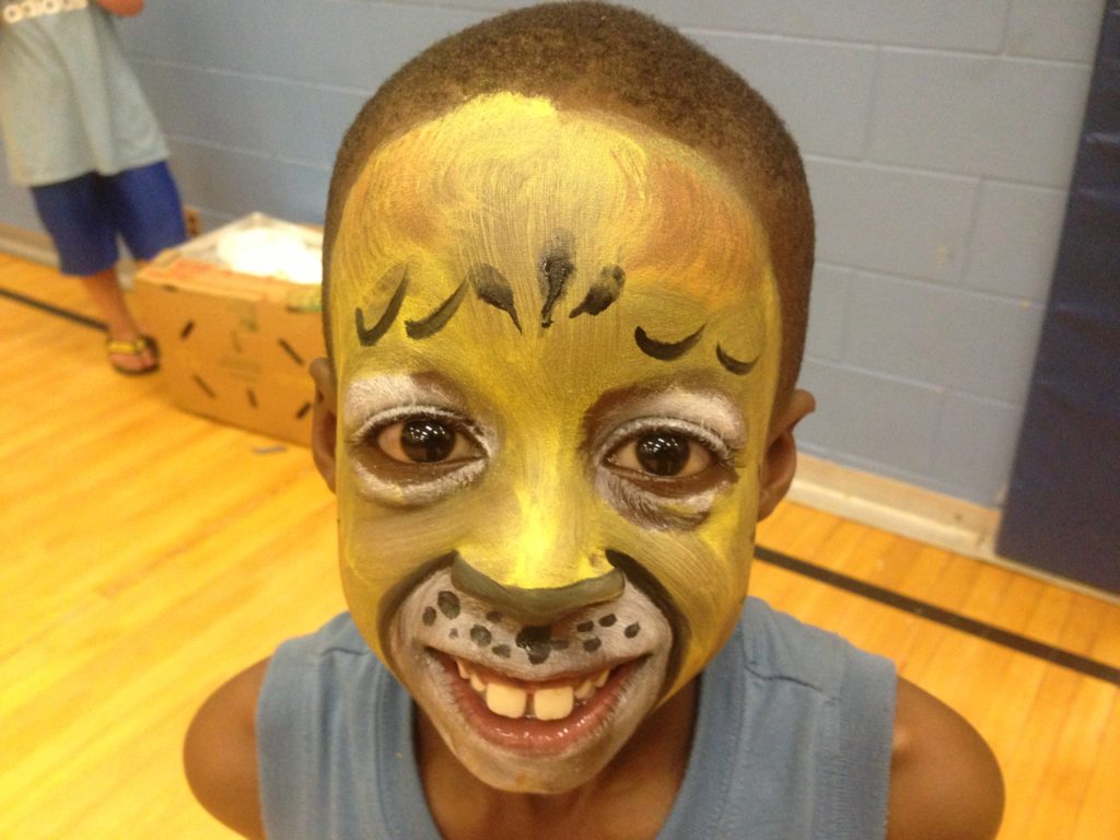 face painted