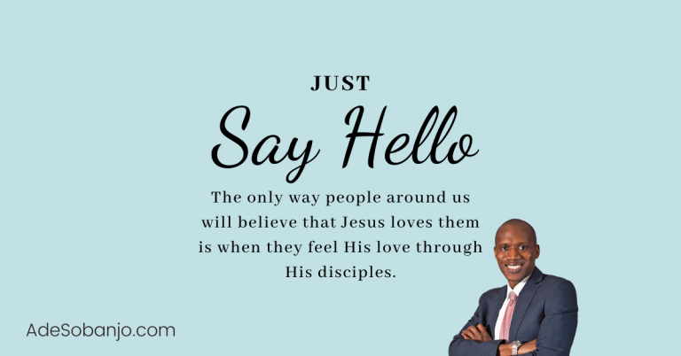 Just say hello!