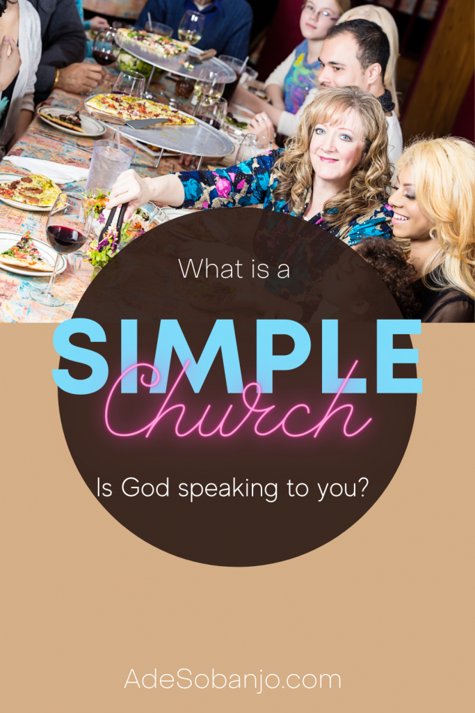 Is God calling you to a simple church? Find out what that means! Life changing.