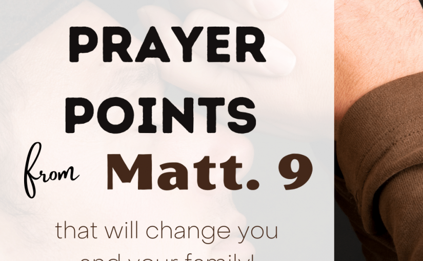 10 Powerful Prayer Points from Matthew 9 that will change you and your family!