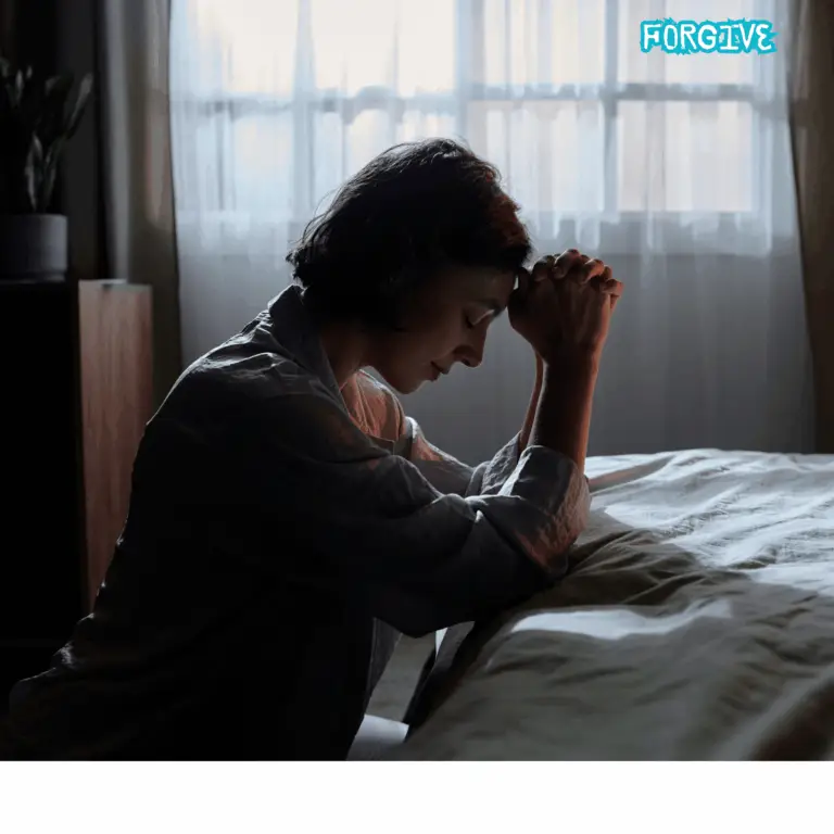 how to forgive someone who hurt you biblically - person praying for a forgiving heart